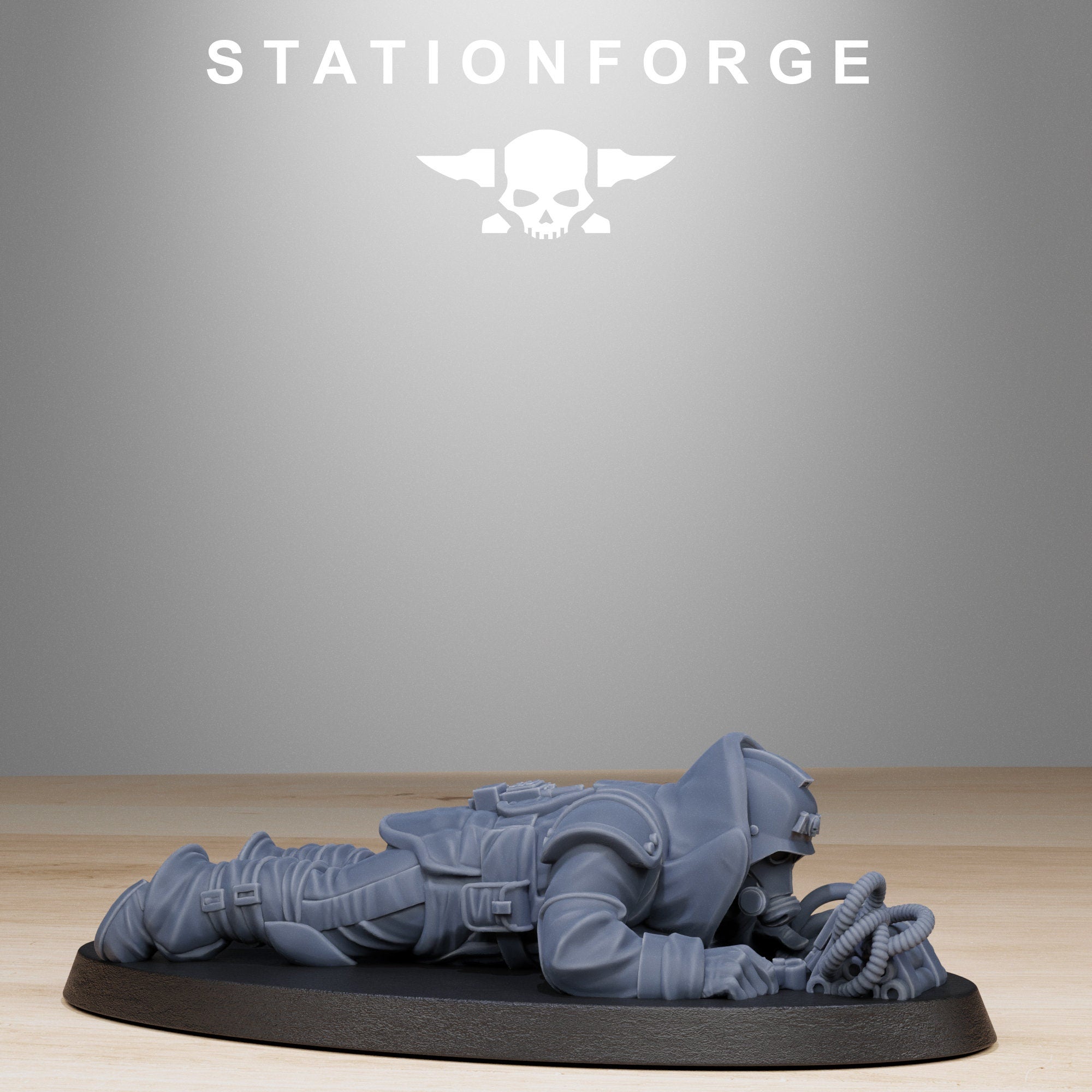 3D Printed GrimGuard Bomb Squad by StationForge Miniatures