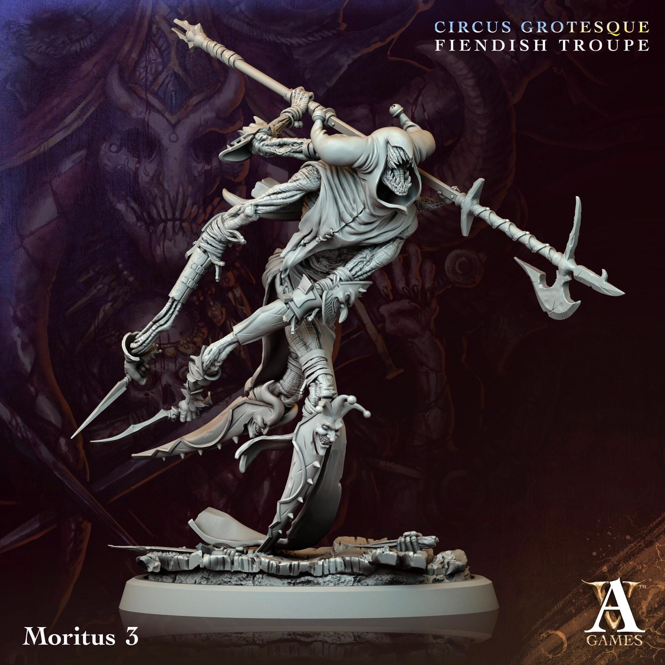 3D Printed Moritus by Archvillain Games
