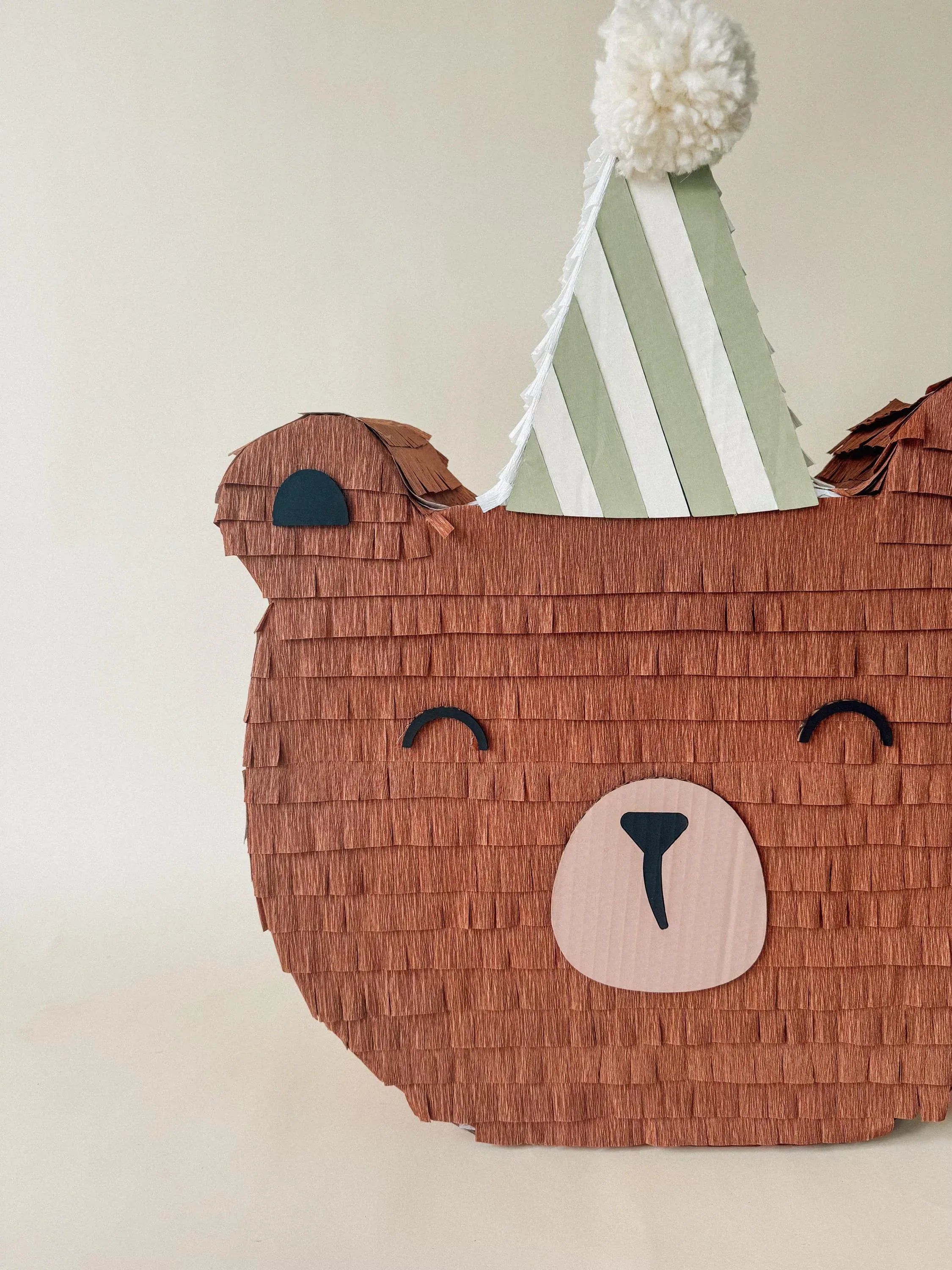 🐻 Birthday Bear Piñata – Handmade Party Decoration for Kids, Candy Holder - BIG FRENCHIES