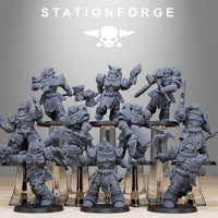 3d Printed Socratis Dragon Knights by Stationforge Miniatures