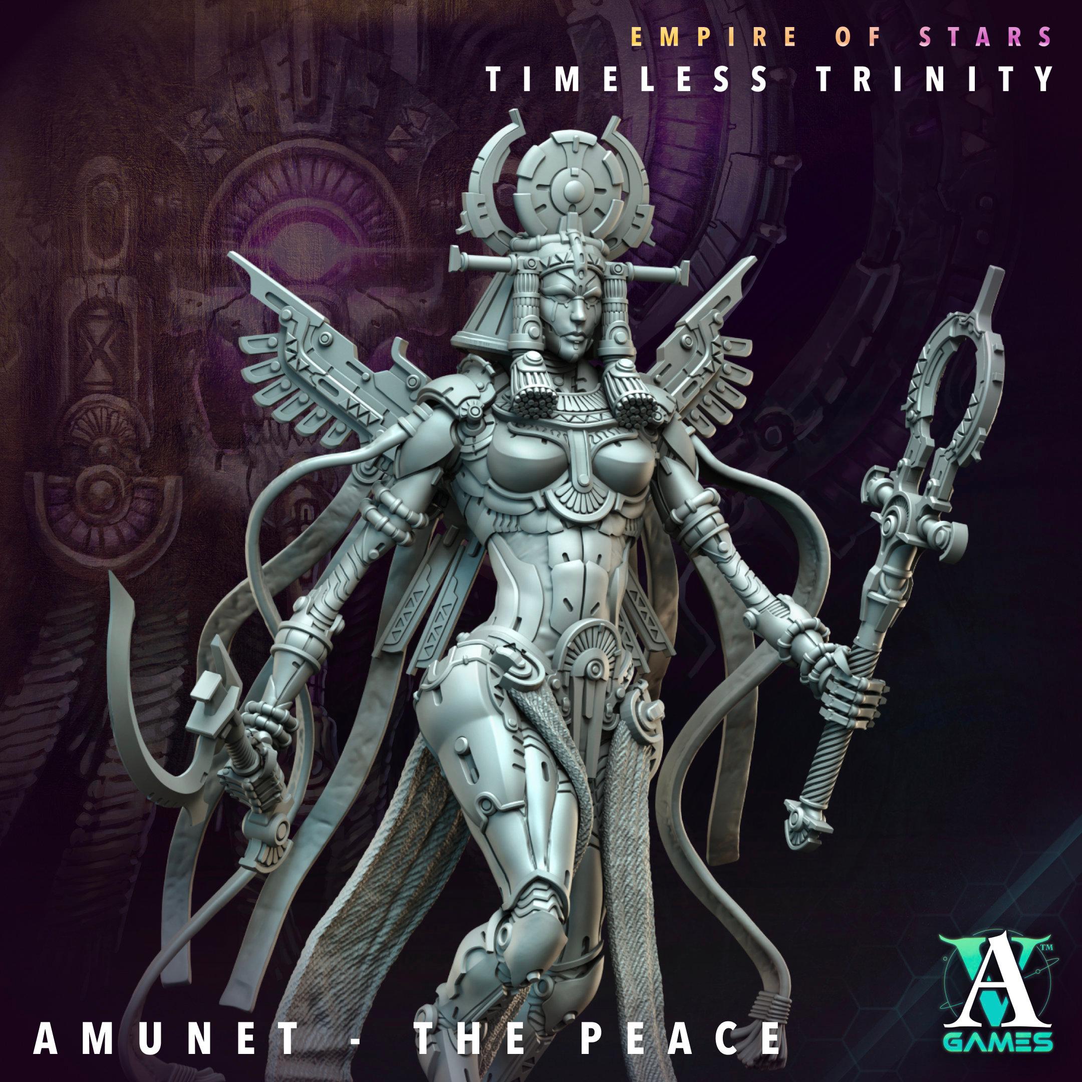 3D Printed Amunet - The Peace by Archvillain Games