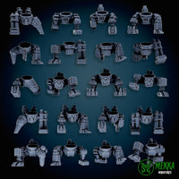 3d Printed Cybork Legs by Mekka Miniatures