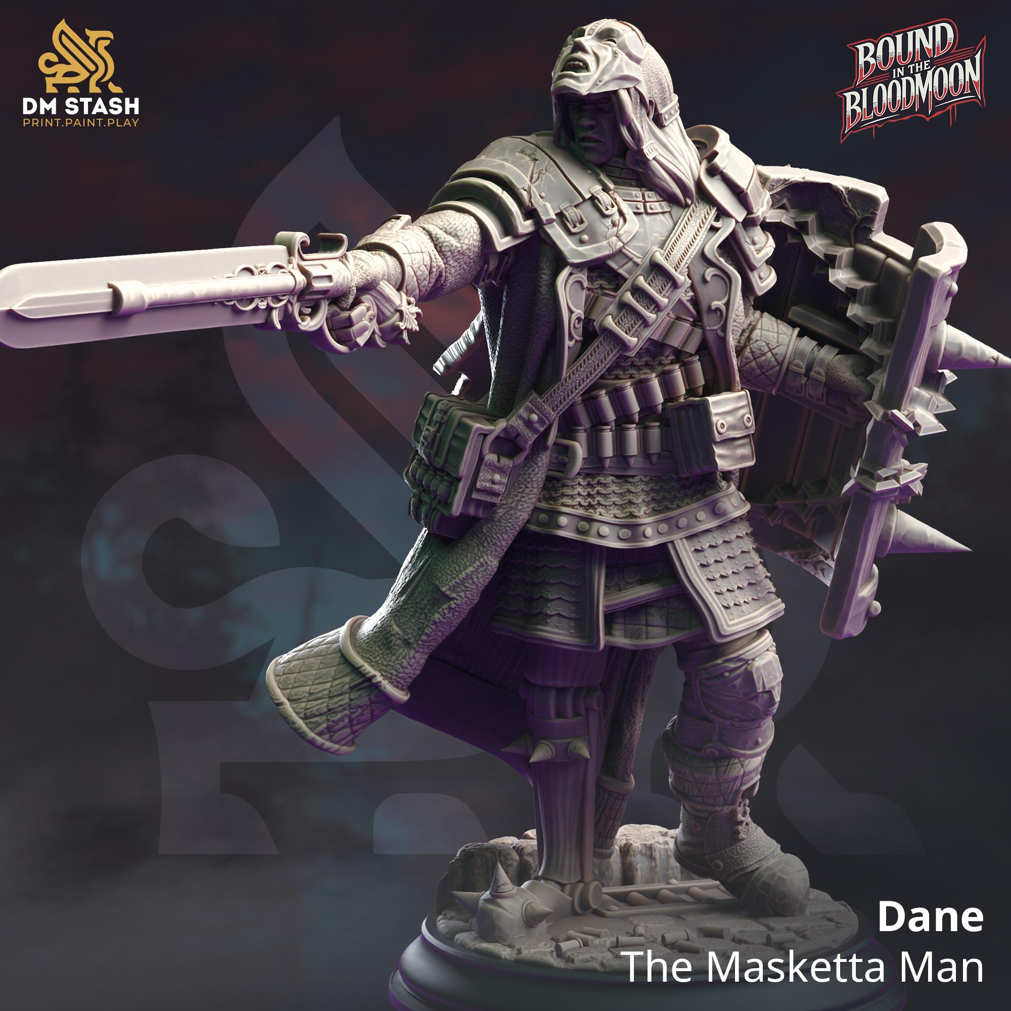 3D Printed Dane - The Masketta Man by DM Stash