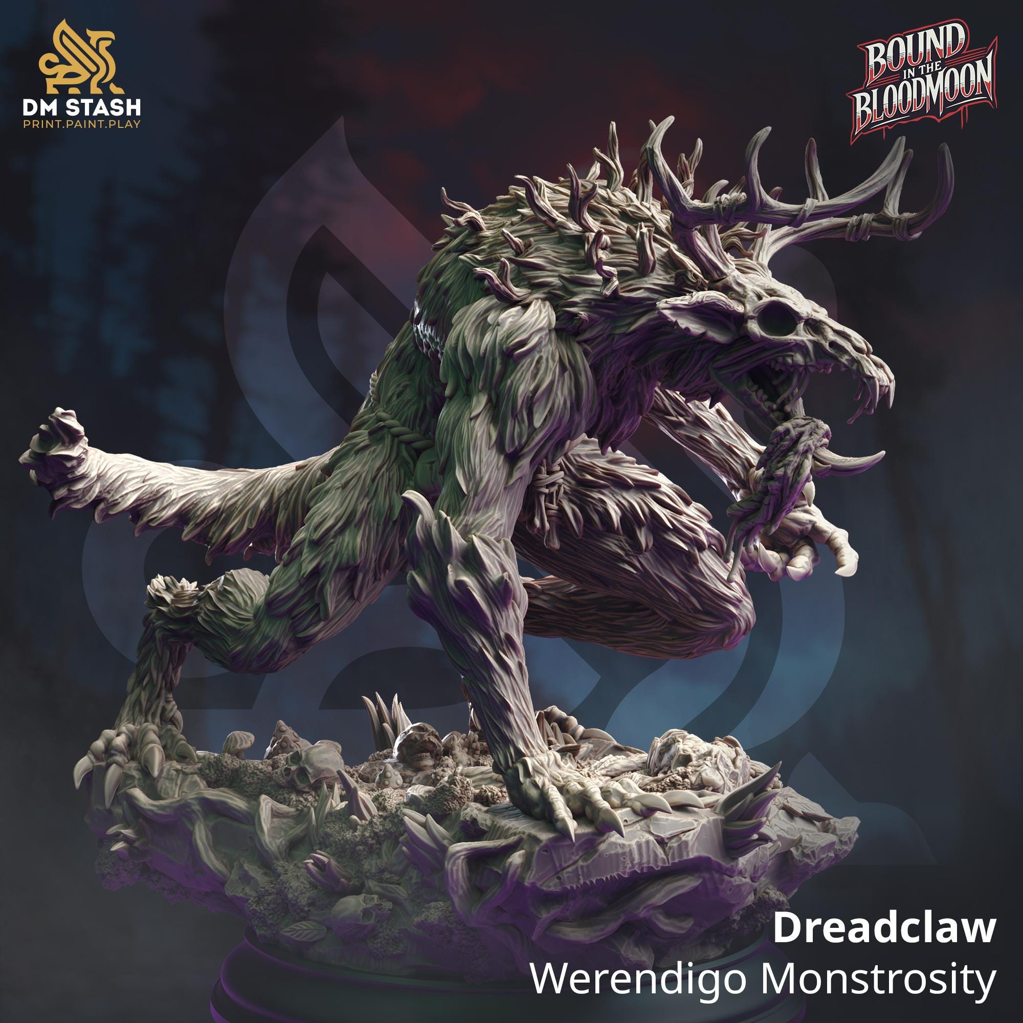 3D Printed Dreadclaw - Werendigo Monstrosity by DM Stash