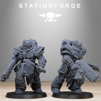 3d Printed Socratis Dragon Knights by Stationforge Miniatures