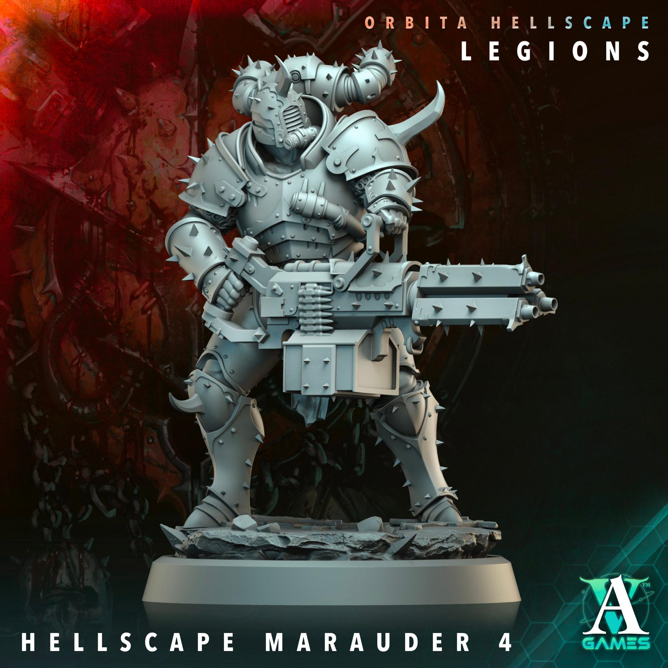 3D Printed Hellscape Marauder by Archvillain Games