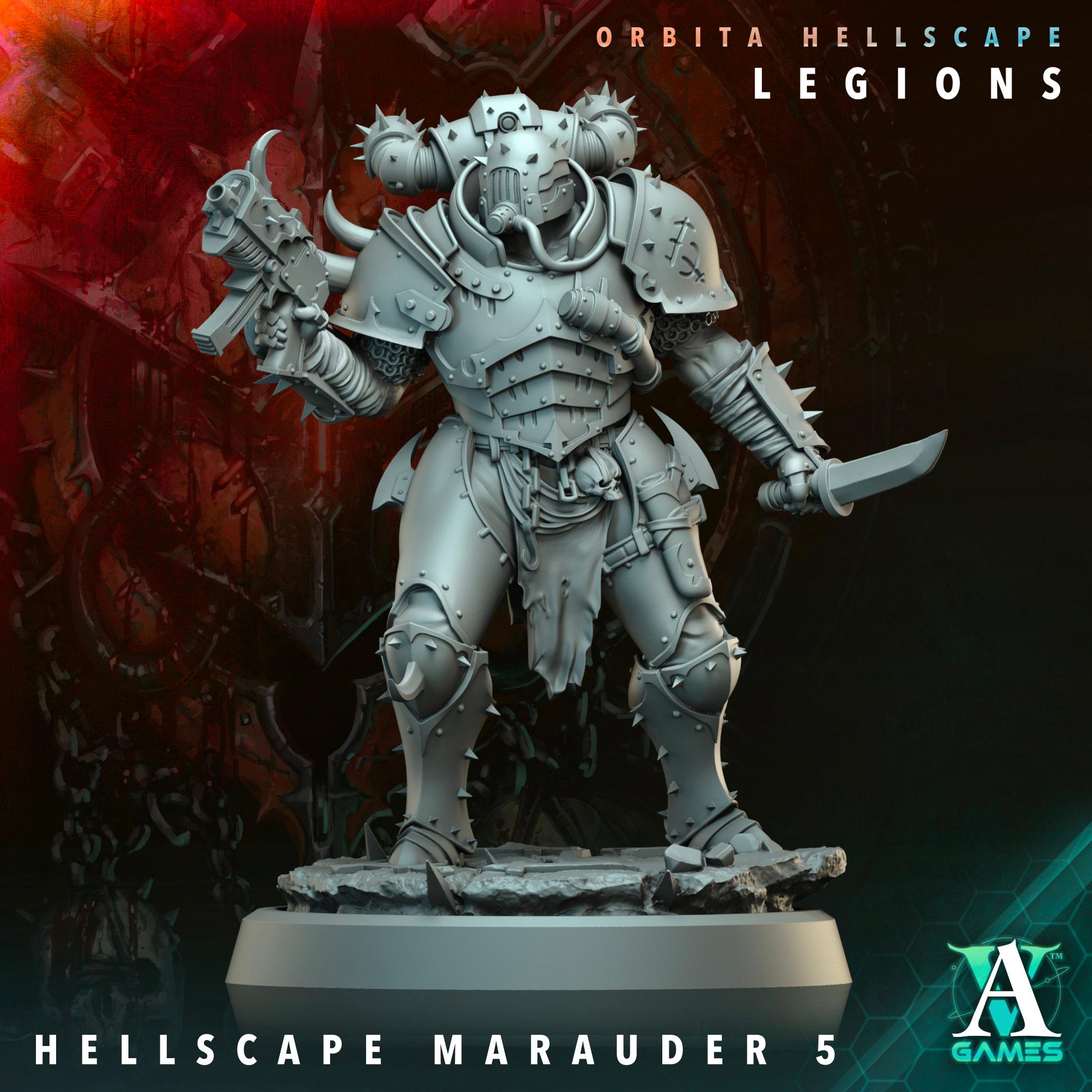 3D Printed Hellscape Marauder by Archvillain Games