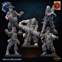 3d Printed Undead Pirate Regiment by Lost Kingdom Miniatures