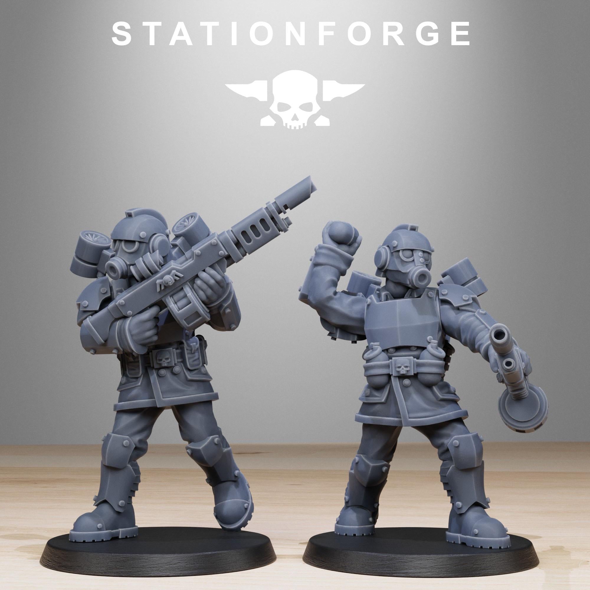 3D Printed GrimGuard Aerotroops by StationForge Miniatures