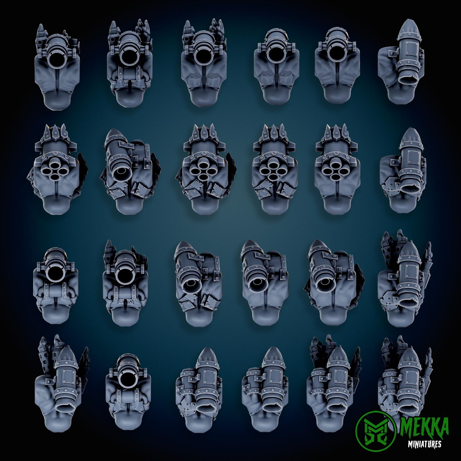 3d Printed Cybork Bodies by Mekka Miniatures