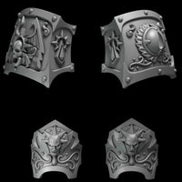 3d Printed Crimson Lords Ancient Armor Upgrade Kit by Greytide Studio