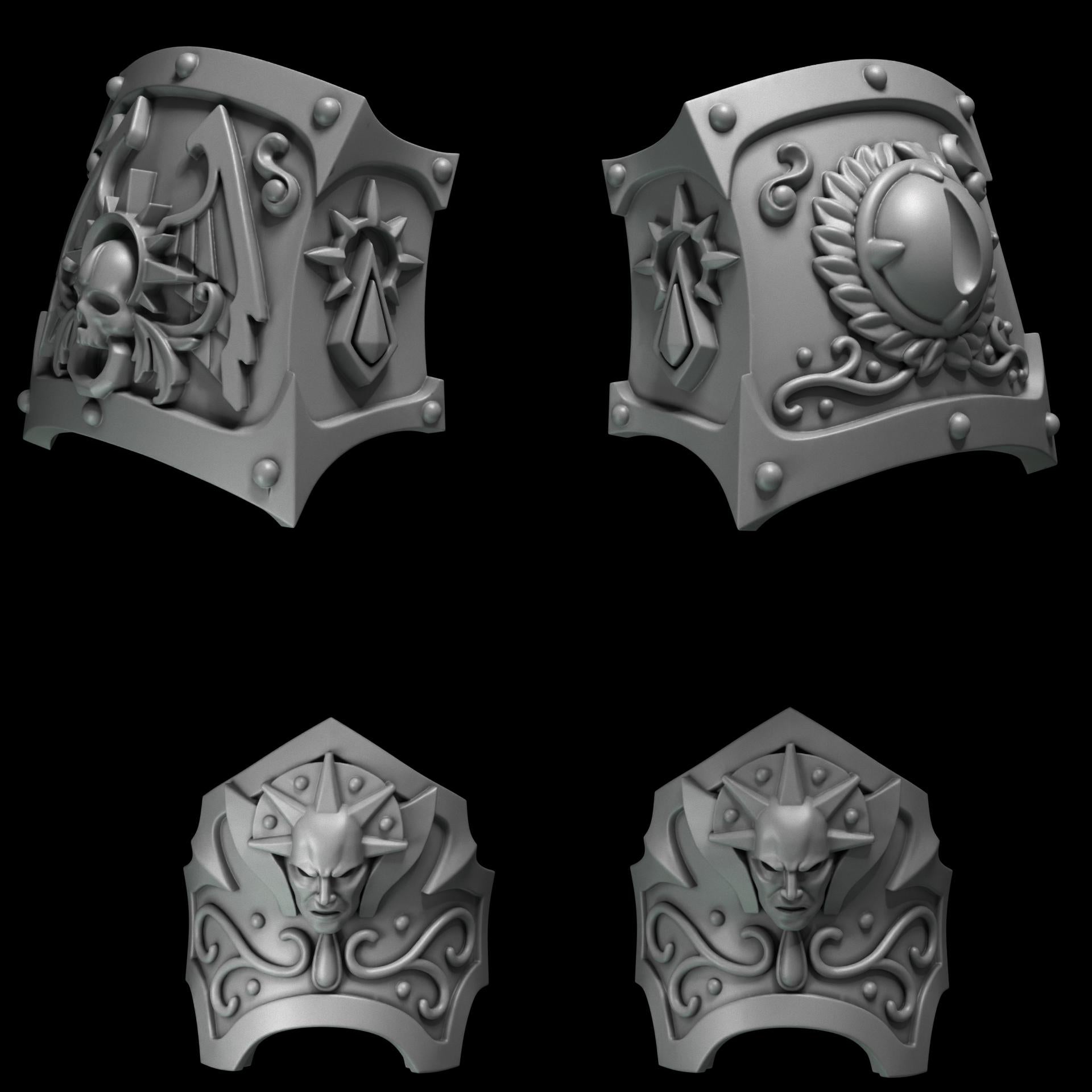 3d Printed Crimson Lords Ancient Armor Upgrade Kit by Greytide Studio