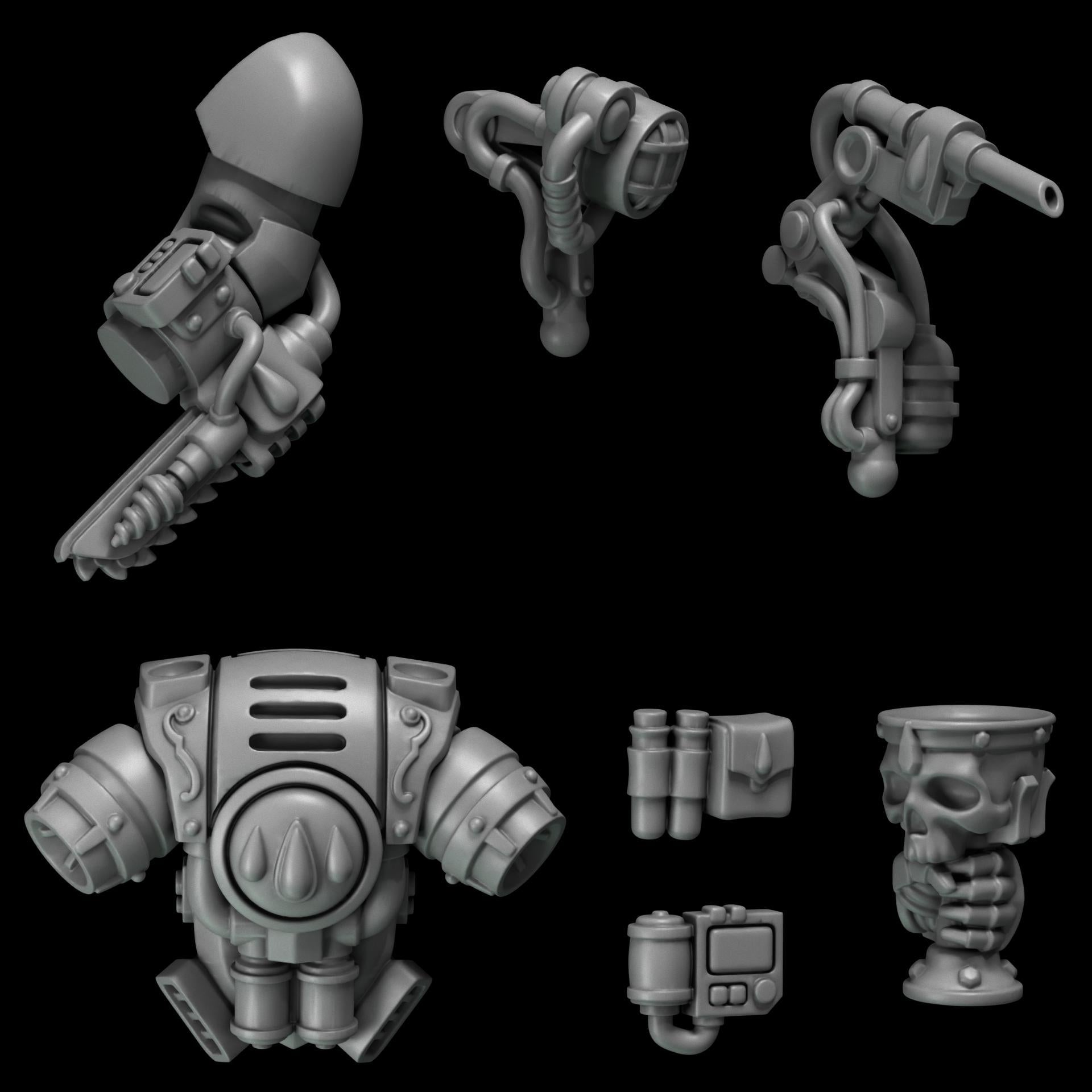 3d Printed Crimson Lords Medic Upgrade Kit by Greytide Studio