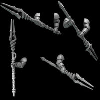 3d Printed Crimson Lords 2 Handed Spear Set  by Greytide Studio