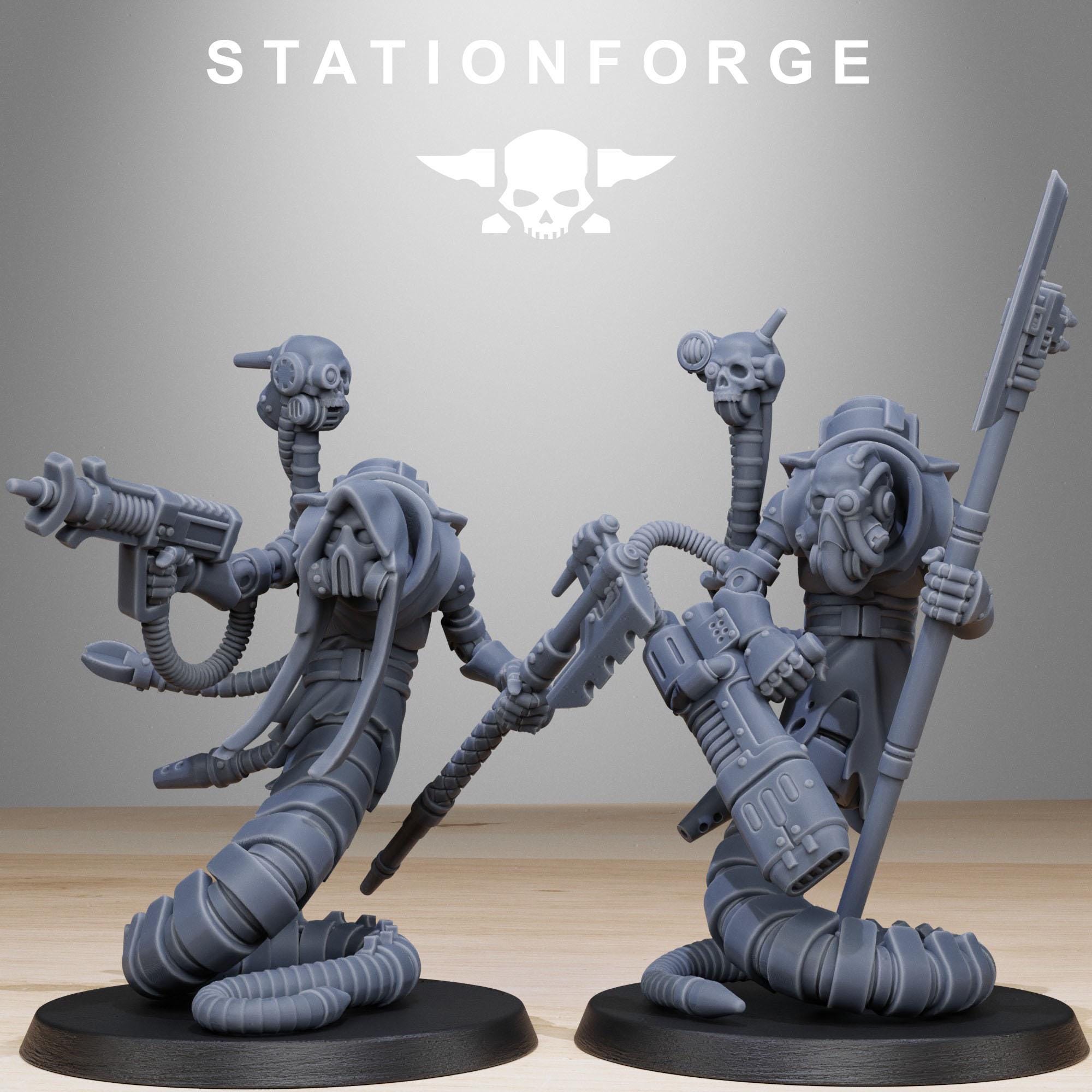 3D Printed Scavenger Serpents by StationForge Miniatures