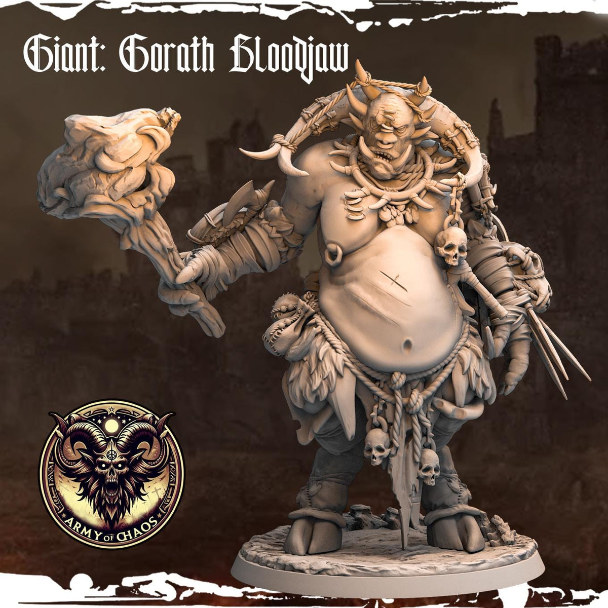 3D Printed Chaos Beast Giants by Monolith Arts