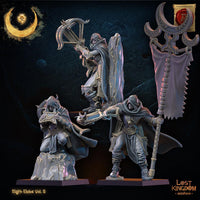 3d Printed Night Elf Arbalest Command Group by Lost Kingdom Miniatures
