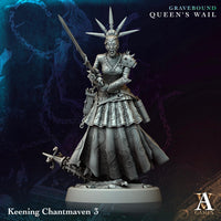 3D Printed Keening Chantmaven by Archvillain Games