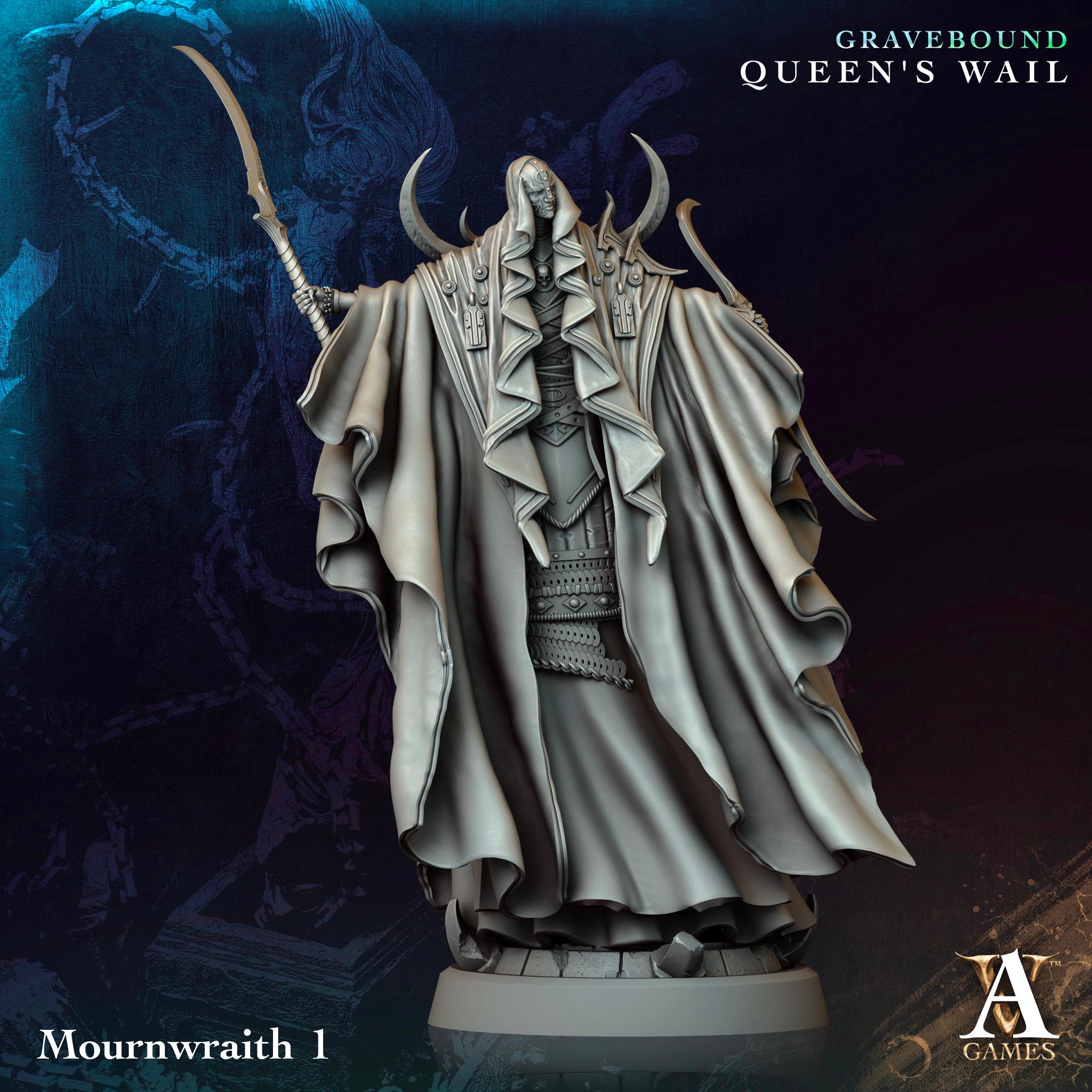 3D Printed Mournwraith by Archvillain Games