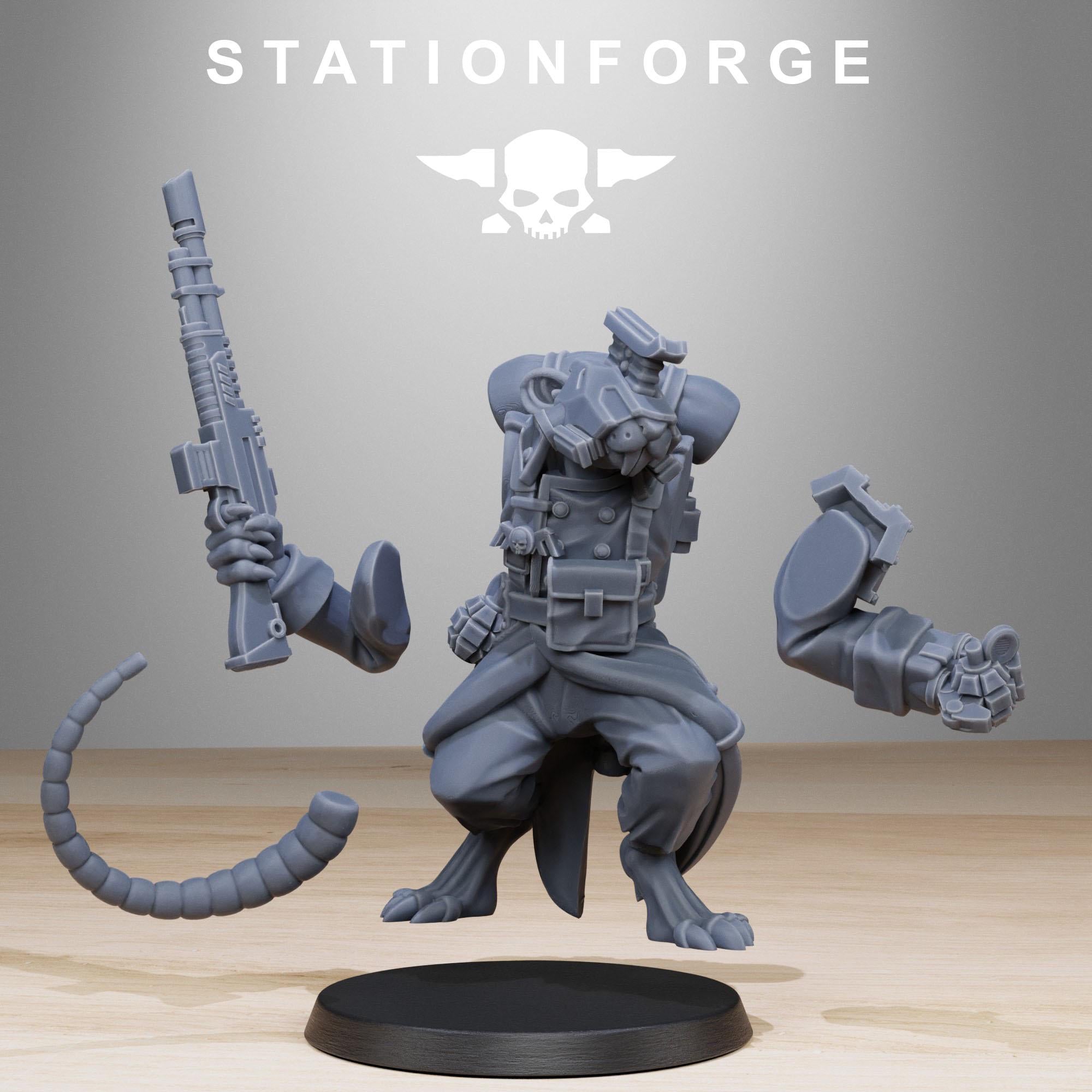 3D Printed GrimGuard Raticus by StationForge Miniatures