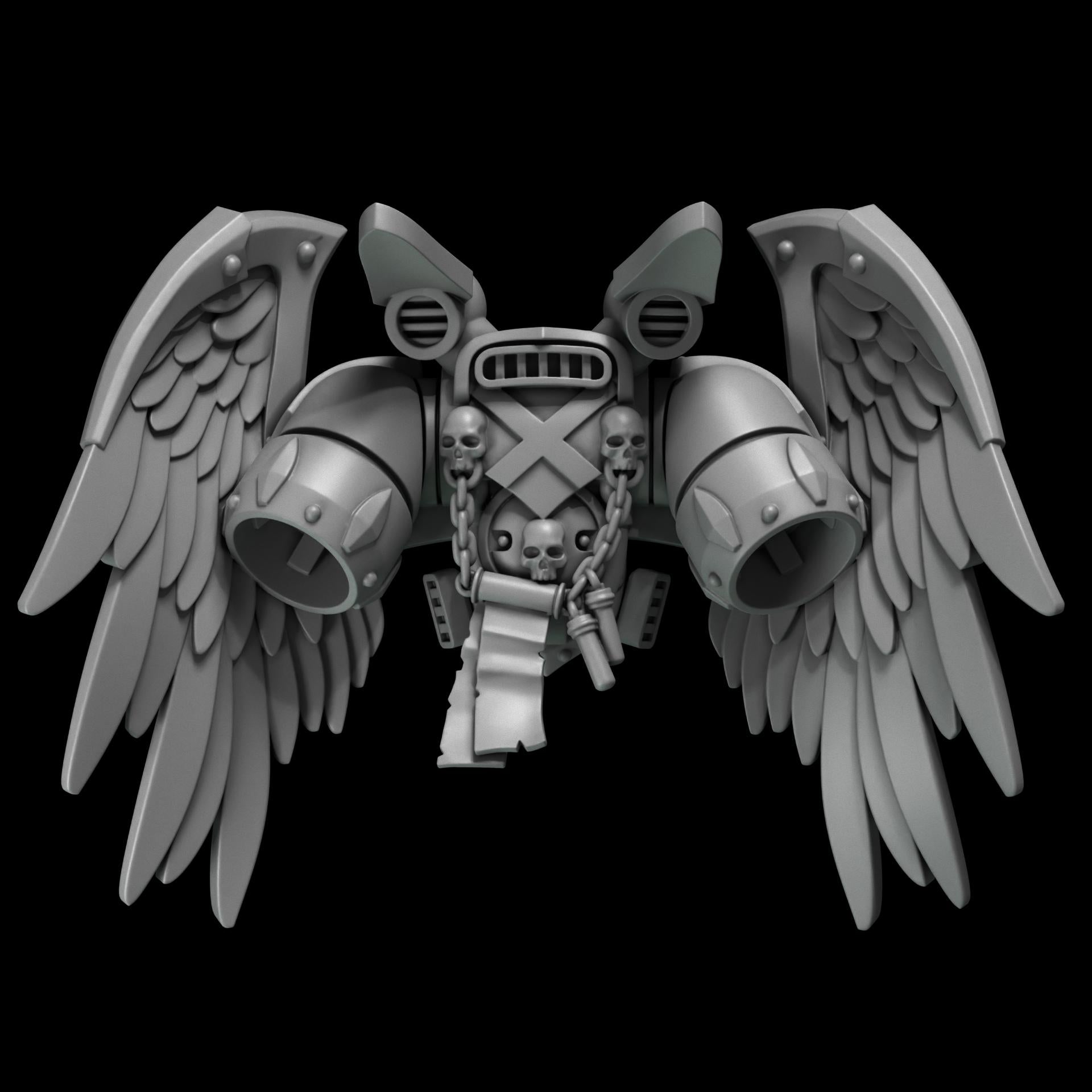 3d Printed Crimson Lords Jetpack Set by Greytide Studio