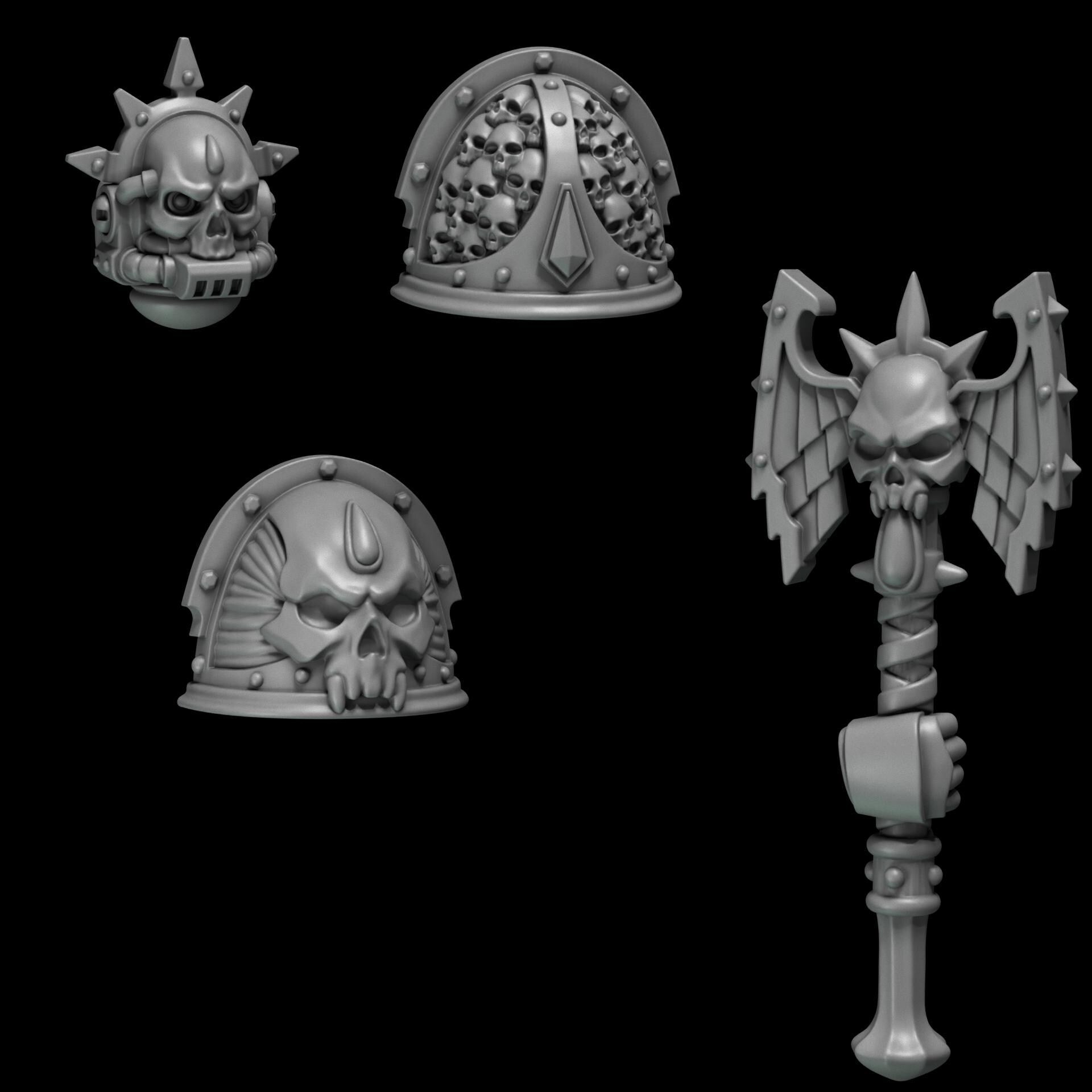 3d Printed Crimson Lords Battle Priest Upgrade Kit by Greytide Studio