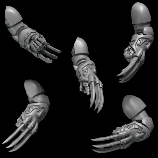 3d Printed Crimson Lords Claws x10 by Greytide Studio