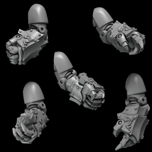 3d Printed Crimson Wings Fists x10 by Greytide Studio