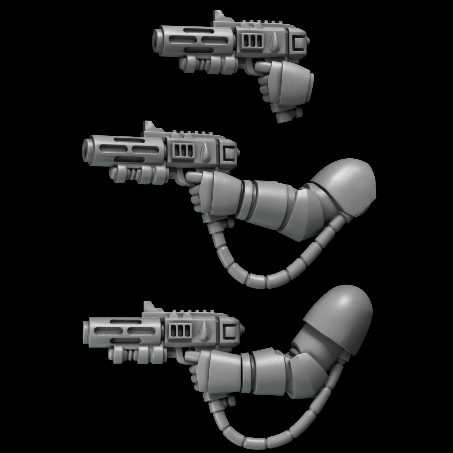 3d Printed Crimson Lords Hellfire Guns by Greytide Studio