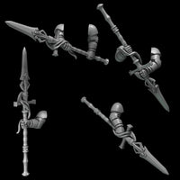 3d Printed Crimson Lords 2 Handed Spear Set  by Greytide Studio