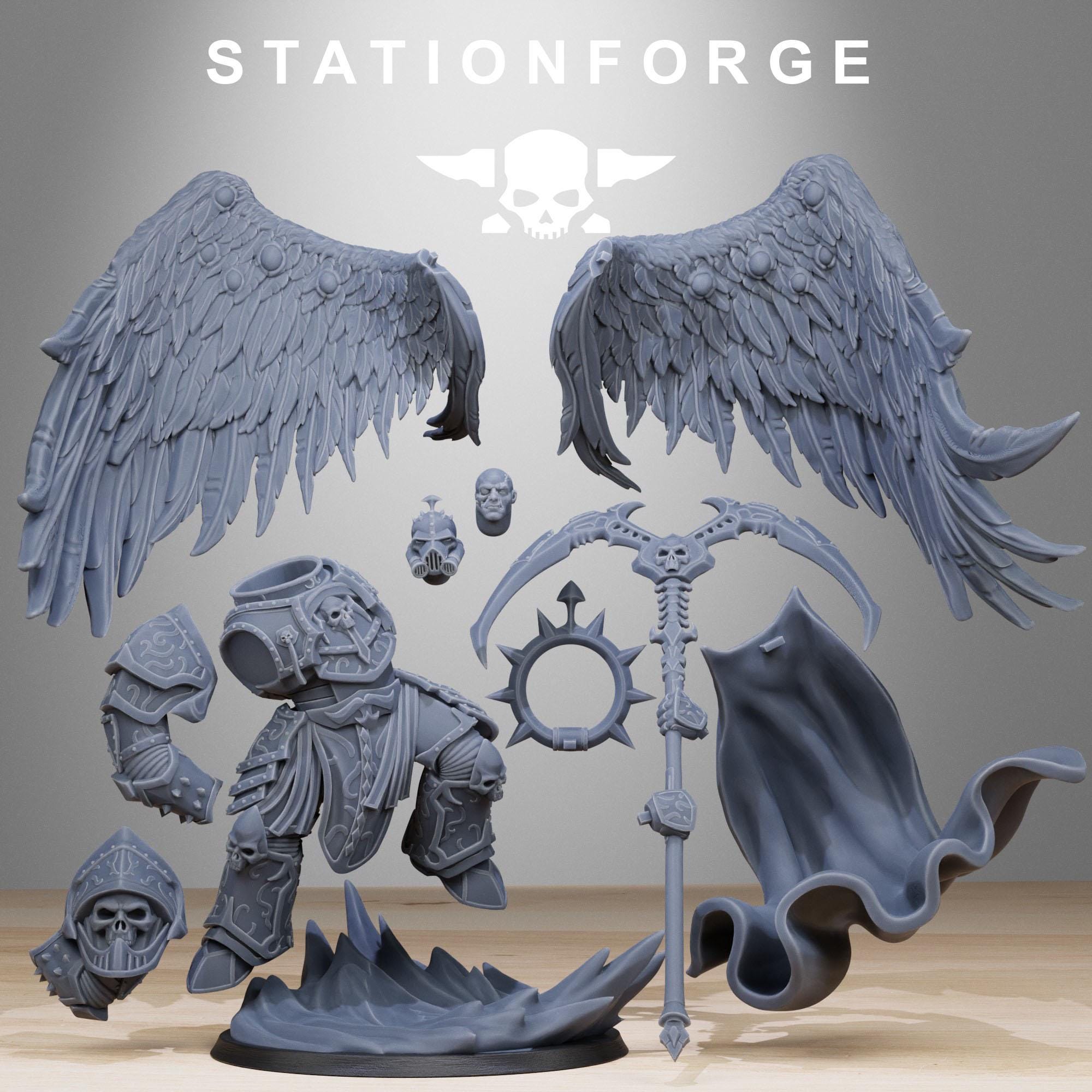 3D Printed Corrupted Archon Angel by StationForge Miniatures