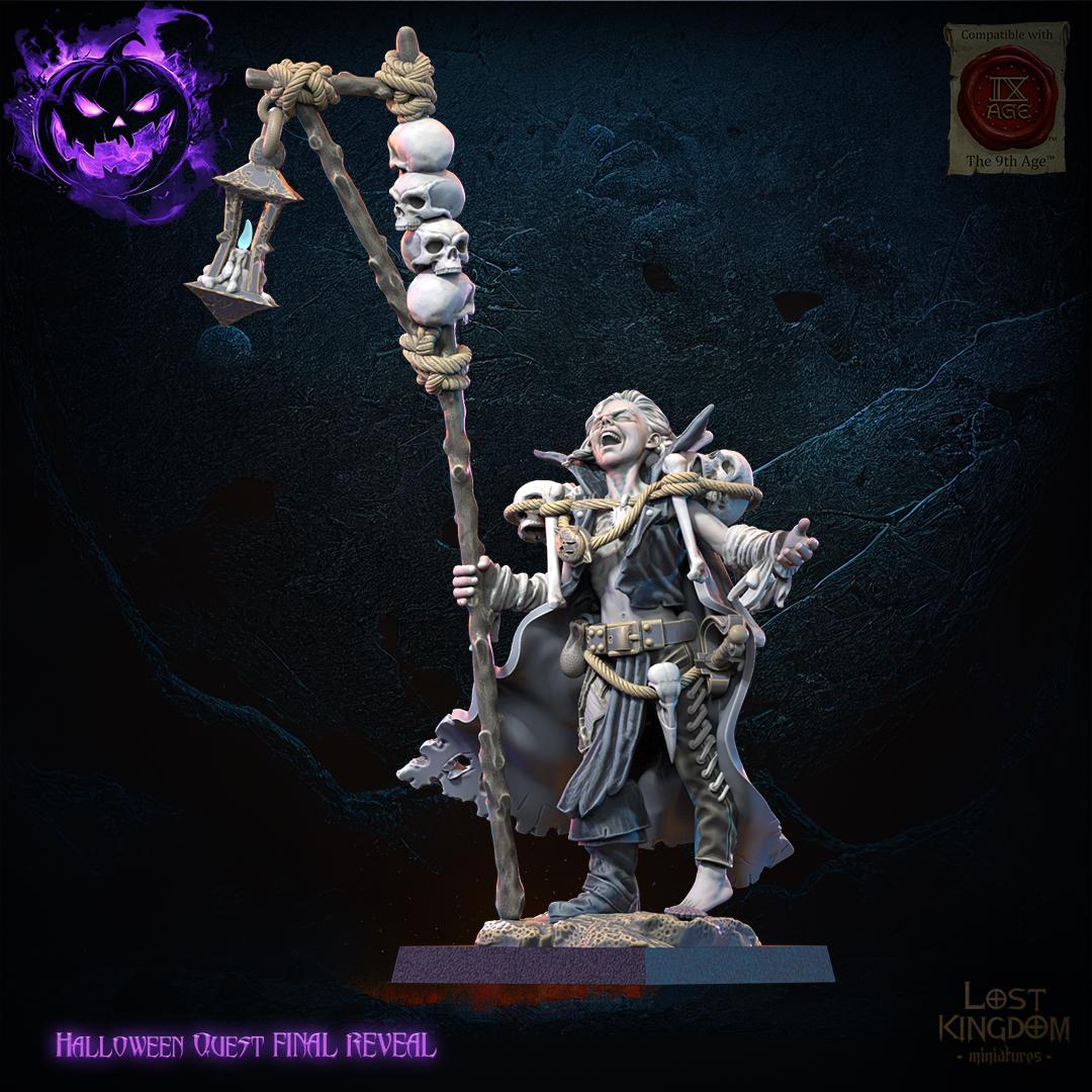 3D Printed Warlock and Daemon Familiar by Lost Kingdom Miniatures