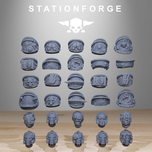 3D Printed Corrupted Socratis Infantry by StationForge Miniatures