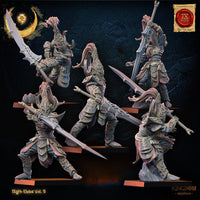 3D Printed Night Elf Warrior Regiment x10 by Lost Kingdom Miniatures