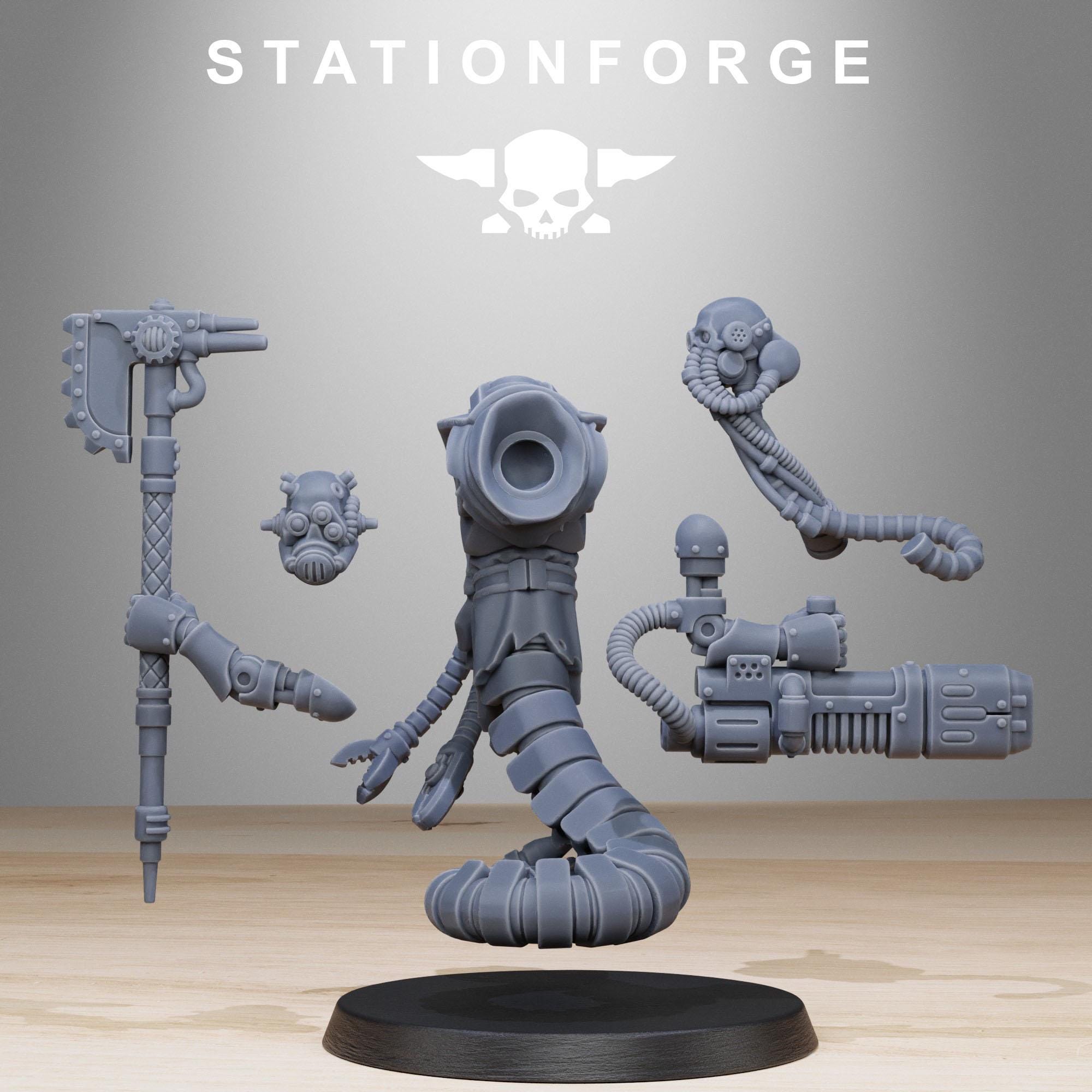 3D Printed Scavenger Serpents by StationForge Miniatures