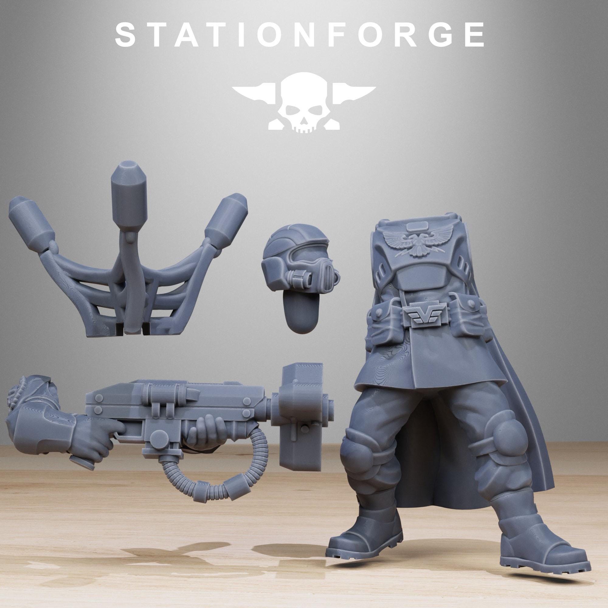 3D Printed Vaskar Xeno Hunters by StationForge Miniatures