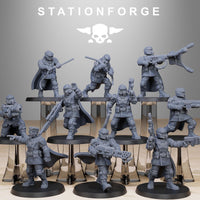 3D Printed Vaskar Xeno Hunters by StationForge Miniatures