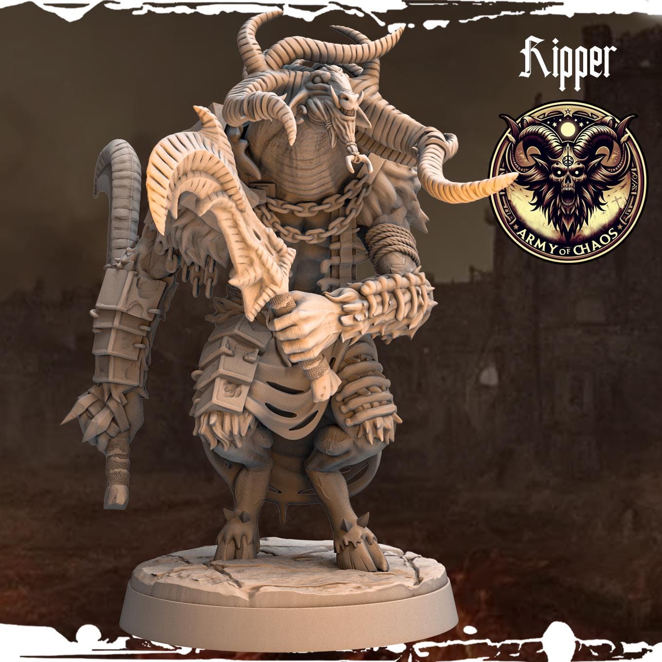 3D Printed Chaos Beast Ripper by Monolith Arts