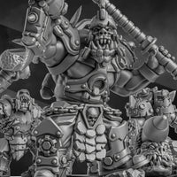 3d Printed Orc Head Crackaz Mob by DakkaDakka Miniatures