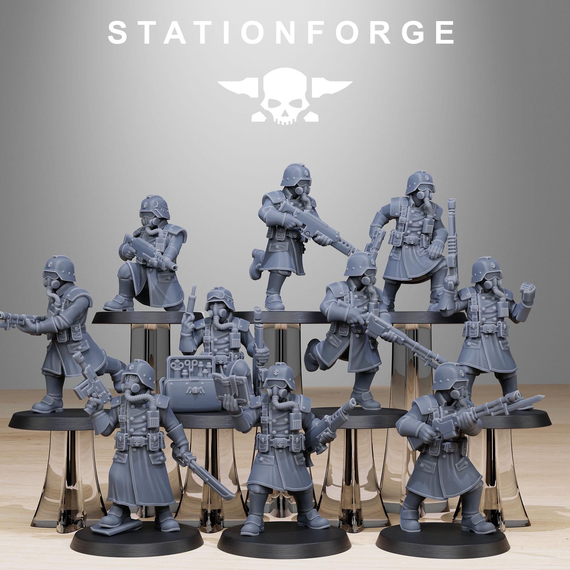 3D Printed GrimGuard Militants by StationForge Miniatures