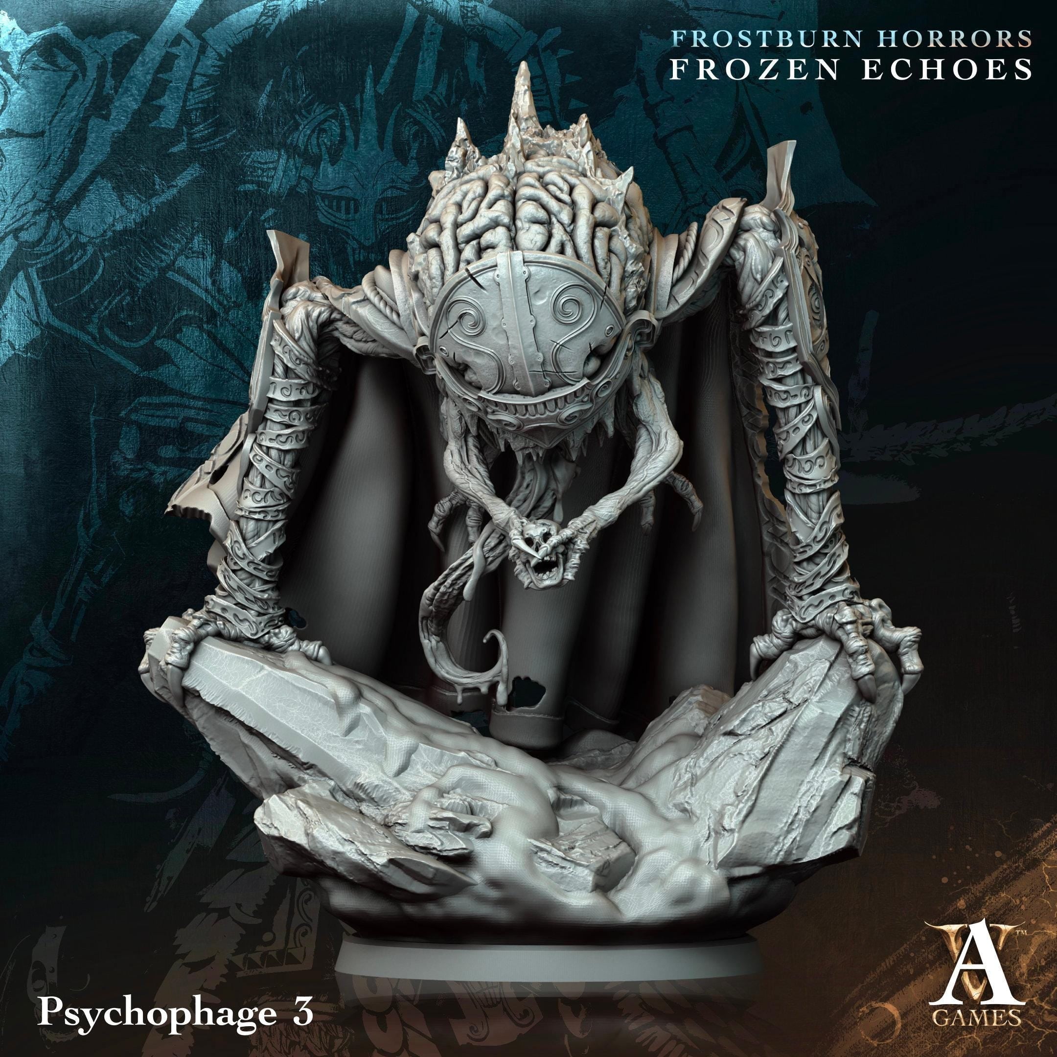 3D Printed Psychophages by Archvillain Games
