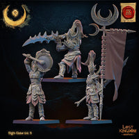 3D Printed Night Elf Command Group by Lost Kingdom Miniatures