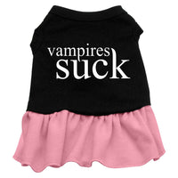 Halloween Pet Dress Screen Printed, "Vampires Suck"