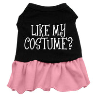 Halloween Pet Dress Screen Printed, "Like My Costume"