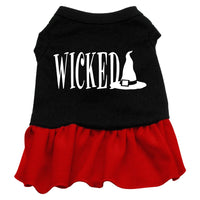 Halloween Pet Dress Screen Printed, "Wicked"