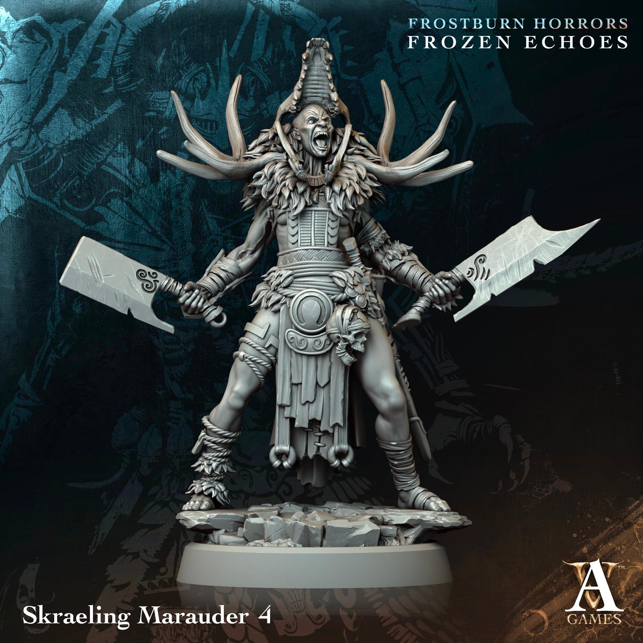 3D Printed Skraeling Marauders by Archvillain Games