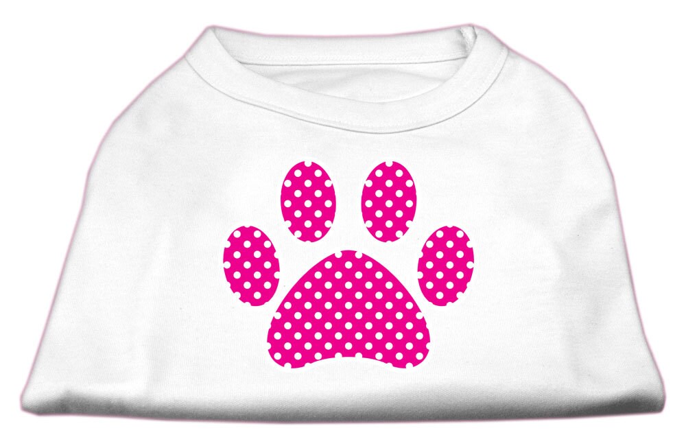 Pet Shirt "Pink Swiss Dot Paw"