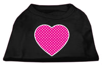 Pet Shirt "Pink Swiss Dot Heart"