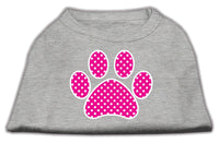 Pet Shirt "Pink Swiss Dot Paw"