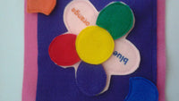Build Your Own Felt Quiet Book - Page by Page Felt Flower Puzzle - Learn Your Colors - Durable - BIG FRENCHIES